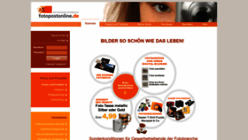 What Fotopostonline.de website looked like in 2021 (3 years ago)