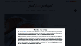 What Foodfromportugal.com website looked like in 2021 (3 years ago)