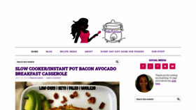 What Fitslowcookerqueen.com website looked like in 2021 (3 years ago)