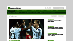 What Fussballdaten.de website looked like in 2021 (3 years ago)