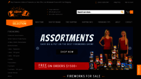 What Fireworks.us website looked like in 2021 (4 years ago)
