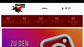 What Followerheld.de website looked like in 2021 (5 years ago)