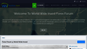 What Forum.worldwide-invest.org website looked like in 2021 (3 years ago)