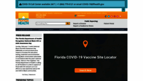 What Floridahealth.gov website looked like in 2021 (3 years ago)