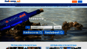 What Findacrew.net website looked like in 2021 (3 years ago)