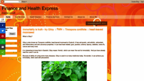 What Financeandhealthexpress.com website looked like in 2021 (3 years ago)
