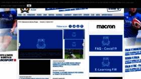 What Federugby.it website looked like in 2021 (3 years ago)
