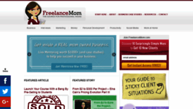 What Freelancemom.com website looked like in 2021 (3 years ago)