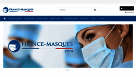 What France-masques.com website looked like in 2021 (3 years ago)