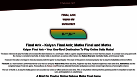 What Finalank.net website looked like in 2021 (3 years ago)