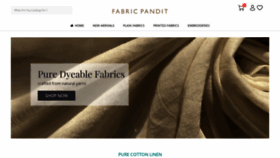 What Fabricpandit.com website looked like in 2021 (3 years ago)