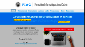 What Formation-informatique-avec-cedric.fr website looked like in 2021 (3 years ago)