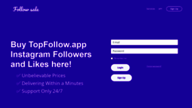What Follow.sale website looked like in 2021 (3 years ago)