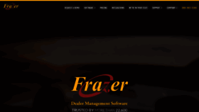 What Frazer.com website looked like in 2021 (3 years ago)