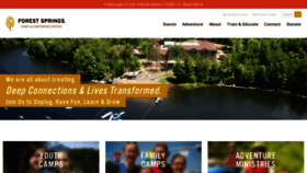What Forestsprings.us website looked like in 2021 (3 years ago)