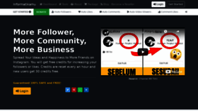 What Followersandlikes.co website looked like in 2021 (3 years ago)