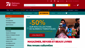 What Faton.fr website looked like in 2021 (3 years ago)