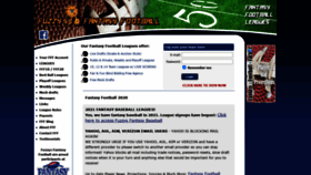 What Fuzzysfantasyfootball.com website looked like in 2021 (3 years ago)
