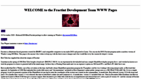 What Fractint.org website looked like in 2021 (3 years ago)