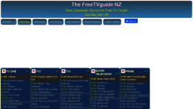What Freetvguide.co.nz website looked like in 2021 (3 years ago)
