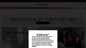 What Fashionette.co.uk website looked like in 2021 (3 years ago)