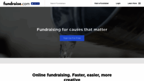 What Fundraise.com website looked like in 2021 (3 years ago)