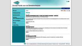 What Fondsdienstencheques.be website looked like in 2021 (3 years ago)
