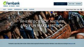 What Fernbankmuseum.org website looked like in 2021 (3 years ago)