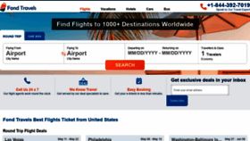 What Fondtravels.com website looked like in 2021 (3 years ago)