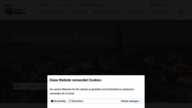 What Freising.de website looked like in 2021 (4 years ago)