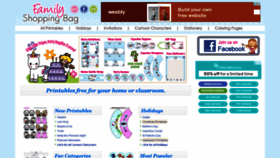 What Familyshoppingbag.com website looked like in 2021 (3 years ago)