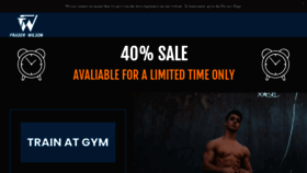 What Fraserwilsonfitness.com website looked like in 2021 (3 years ago)