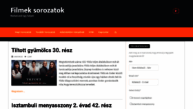 What Filmeksorozatok.hu website looked like in 2021 (3 years ago)