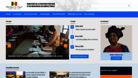 What Fonctionpublique.gouv.sn website looked like in 2021 (3 years ago)