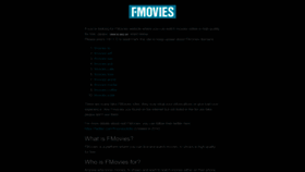 What Fmovies.name website looked like in 2021 (3 years ago)
