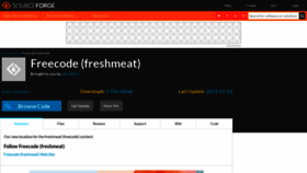 What Freshmeat.net website looked like in 2021 (3 years ago)