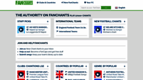 What Fanchants.com website looked like in 2021 (2 years ago)