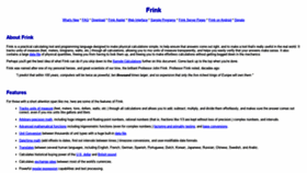 What Frinklang.org website looked like in 2021 (3 years ago)