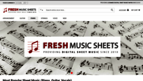 What Freshmusicsheets.com website looked like in 2021 (2 years ago)