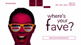 What Favehotels.com website looked like in 2021 (3 years ago)