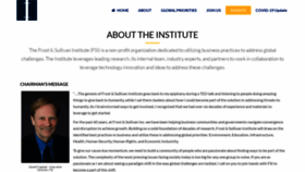 What Frostandsullivaninstitute.org website looked like in 2021 (2 years ago)