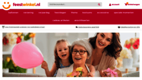 What Feestwinkel.nl website looked like in 2021 (3 years ago)