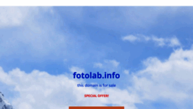 What Fotolab.info website looked like in 2021 (3 years ago)