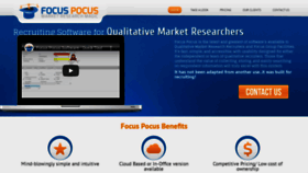What Focuspocussoftware.com website looked like in 2021 (3 years ago)
