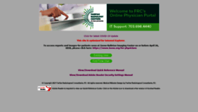 What Frcreports.com website looked like in 2021 (3 years ago)