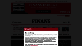 What Finans.dk website looked like in 2021 (3 years ago)