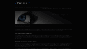 What Forensit.com website looked like in 2021 (2 years ago)