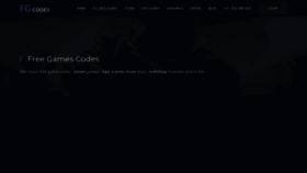 What Freegames.codes website looked like in 2021 (2 years ago)