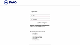 What Fpl.ivao.aero website looked like in 2021 (4 years ago)