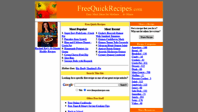 What Freequickrecipes.com website looked like in 2021 (2 years ago)